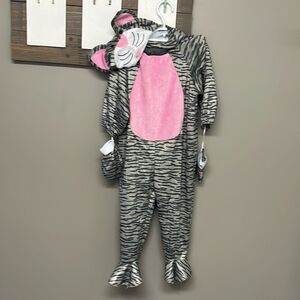 Striped Kitty Cat Children’s Costume Full Body Suit with Detachable Mask 3T-4T